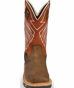 Justin Men's Waterproof Commander-X5 Steel Toe Work Boots Brown 13 Justin Men's Waterproof Commander-X5 Steel Toe Work Boots Brown -Justin Shop 2000209602 200 FT