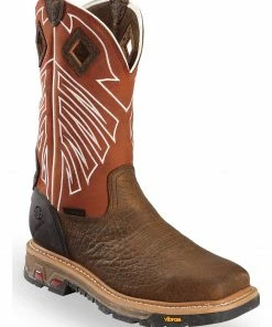 Justin Men's Waterproof Commander-X5 Steel Toe Work Boots Brown 17 Justin Men's Waterproof Commander-X5 Steel Toe Work Boots Brown -Justin Shop 2000209602 200 P1 1