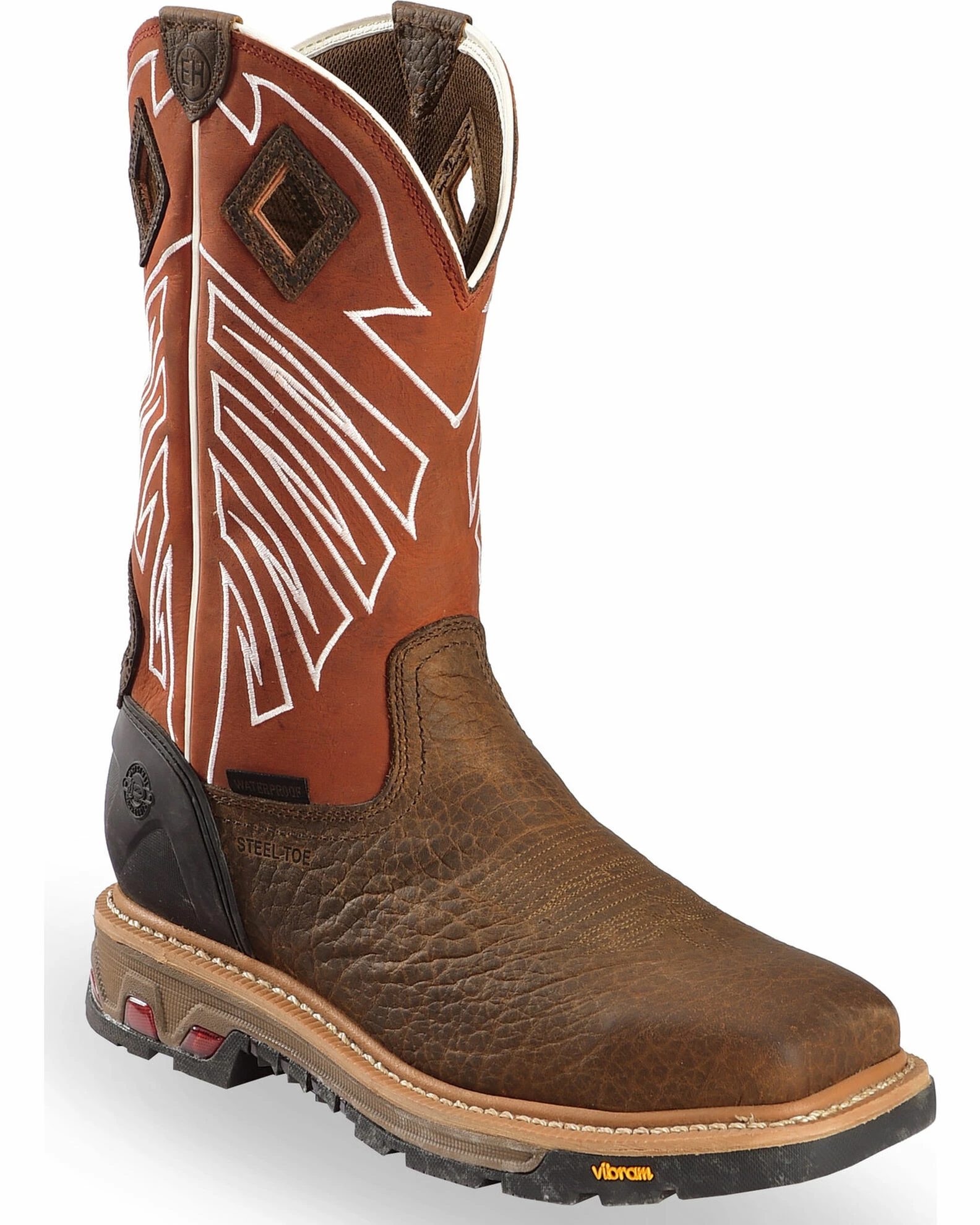 Justin Men's Waterproof Commander-X5 Steel Toe Work Boots Brown 3 Justin Men's Waterproof Commander-X5 Steel Toe Work Boots Brown