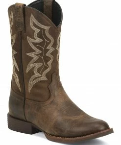 Justin Men's Buster Distressed Western Boots