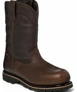 Justin Men's Miner Waterproof Insulated Work Boots - Composite Toe  Brown -Justin Shop 2000217054 200 P1 1