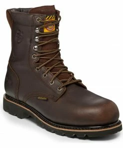 Justin Men's Miner Composite Toe Work Boots Brown