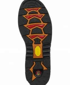 Justin Men's Brown Warhawk Waterproof 8" Work Boots - Composite Toe -Justin Shop 2000217658 200 BM