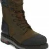 Justin Men's Brown Warhawk Waterproof 8" Work Boots - Composite Toe -Justin Shop 2000217658 200 P1