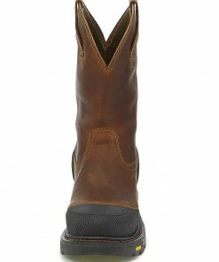 Justin Men's Chestnut Warhawk Waterproof Work Boots - Composite Toe -Justin Shop 2000242545 203 P4