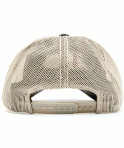 Justin Men's Black Oilcloth Brim Logo Embroidered Mesh-Back Ball Cap  -Justin Shop 2000242794 410 P3