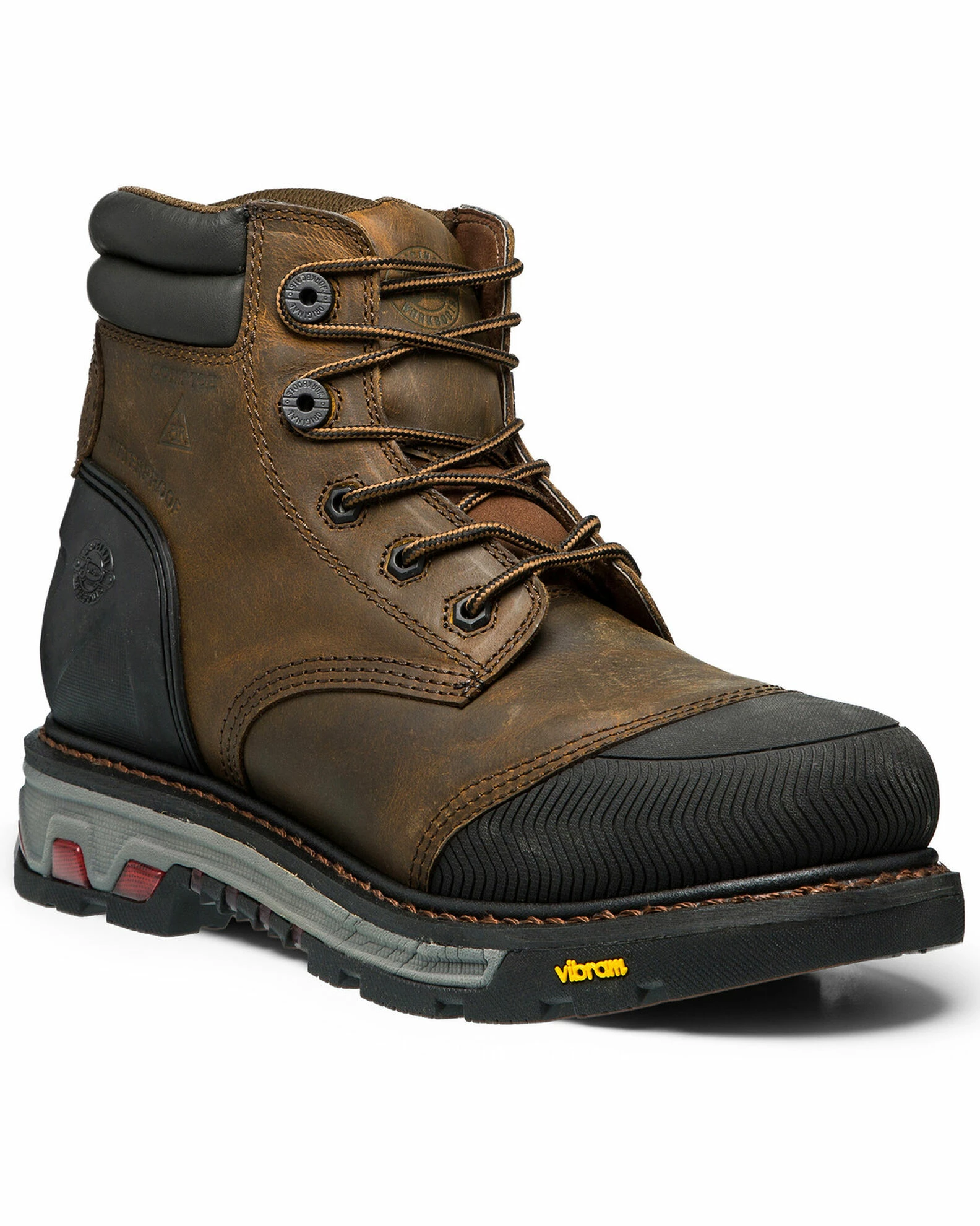 Justin Men's Warhawk Waterproof Work Boots - Composite Toe Tan 3 Justin Men's Warhawk Waterproof Work Boots - Composite Toe Tan