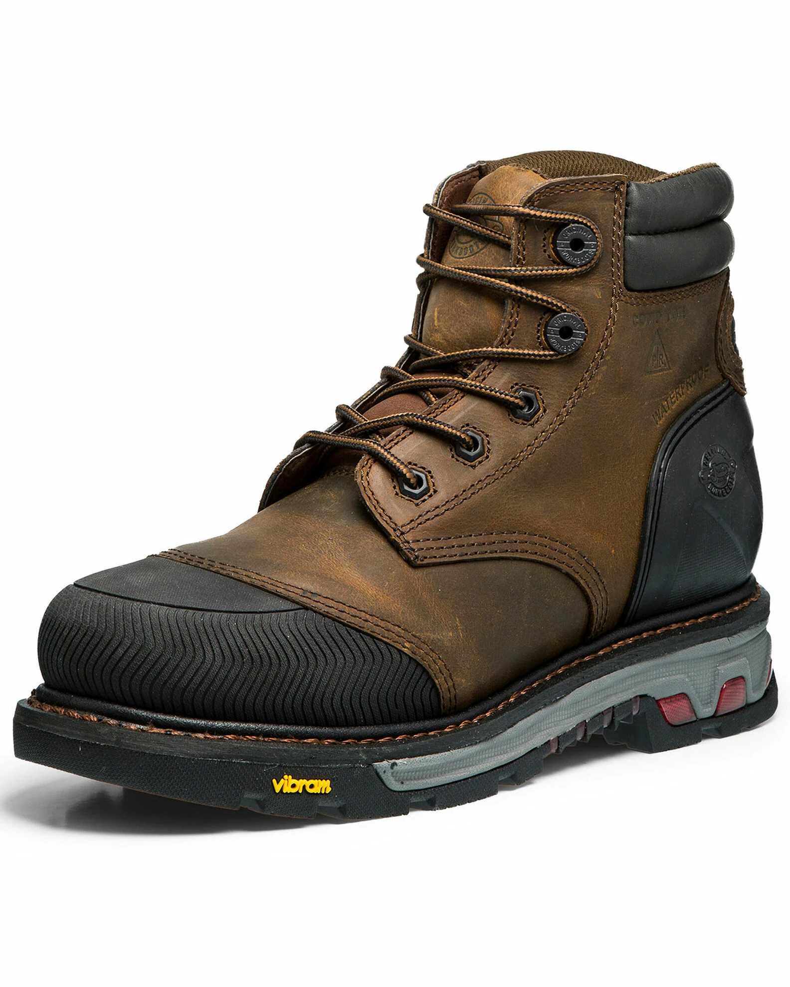 Justin Men's Warhawk Waterproof Work Boots - Composite Toe Tan 4 Justin Men's Warhawk Waterproof Work Boots - Composite Toe Tan - Image 2