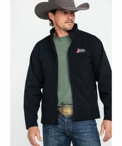 Justin Men's Black Laminated Softshell Bonded Jacket  -Justin Shop 2000258266 001 P1 1
