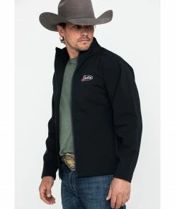 Justin Men's Black Laminated Softshell Bonded Jacket  -Justin Shop 2000258266 001 P3