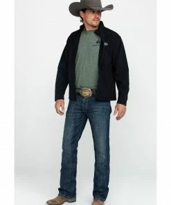 Justin Men's Black Laminated Softshell Bonded Jacket  -Justin Shop 2000258266 001 P6