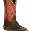 Justin Men's Caddo Stone Age Western Boots - Wide Square Toe -Justin Shop 2000270132 280 P1