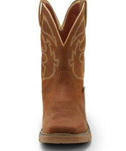 Justin Men's Stampede Rush Waterproof Western Work Boots - Steel Toe -Justin Shop 2000272024 280 P3