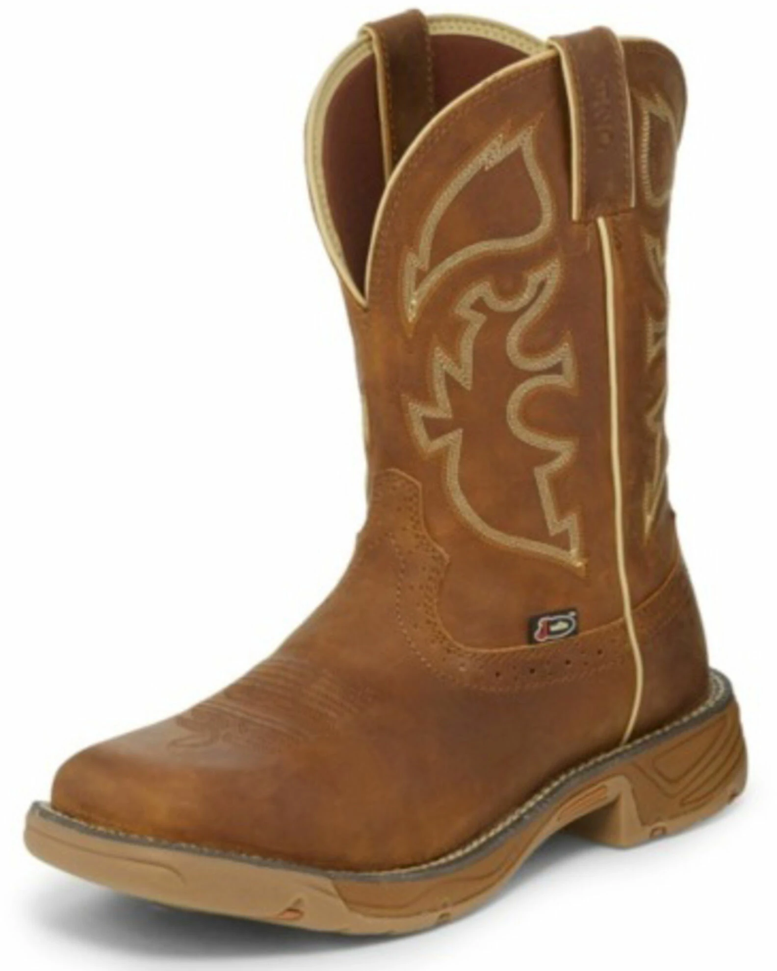 Justin Men's Stampede Rush Western Work Boots - Soft Toe 3 Justin Men's Stampede Rush Western Work Boots - Soft Toe