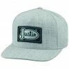 Justin Men's Light Grey Logo Patch Cap  -Justin Shop 2000285804 025 P1