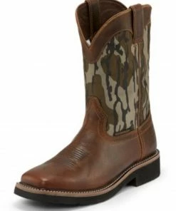 Justin Men's Trekker Bottom Lands Waterproof Western Work Boots - Soft Toe -Justin Shop 2000287603 200 P2