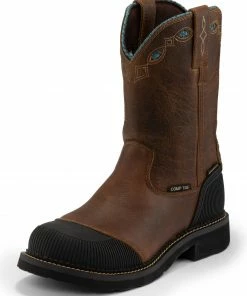 Justin Women's Audrey Waterproof Western Work Boots - Composite Toe