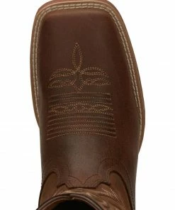 Justin Men's Tallyman Brown Western Boots - Wide Square Toe -Justin Shop 2000292191 200 P6
