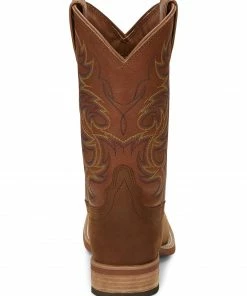 Justin Men's Cowman Cognac Western Boots - Wide Square Toe -Justin Shop 2000292197 235 P4