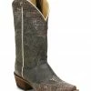 Justin Women's Vera Black Wingtip Western Boots - Narrow Square Toe -Justin Shop 2000292288 001 P1