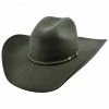 Justin Men's 6X Chocolate Crowell Western Felt Hat 2 Justin Men's 6X Chocolate Crowell Western Felt Hat -Justin Shop 2000293421 240 P1