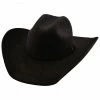 Justin Men's 6X Black Kermit Western Felt Hat  -Justin Shop 2000293424 001 P1