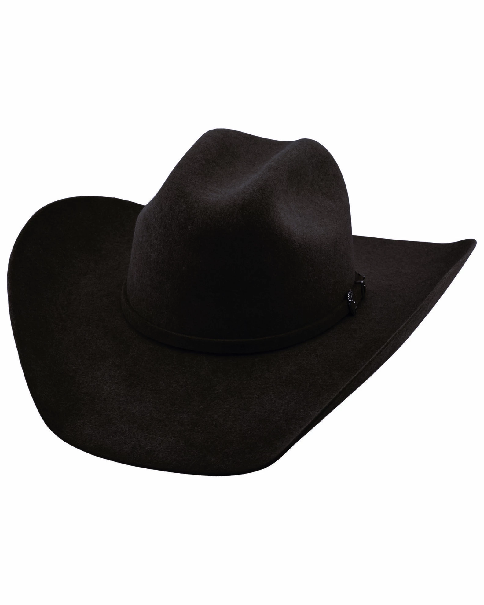 Justin Men's 6X Black Kermit Western Felt Hat 3 Justin Men's 6X Black Kermit Western Felt Hat