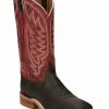 Justin Men's Andrews Chocolate Western Boots - Wide Square Toe -Justin Shop 2000322838 240 P1