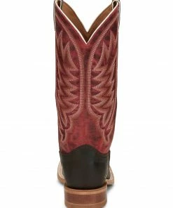 Justin Men's Andrews Chocolate Western Boots - Wide Square Toe -Justin Shop 2000322838 240 P4