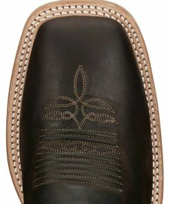 Justin Men's Andrews Chocolate Western Boots - Wide Square Toe -Justin Shop 2000322838 240 P6