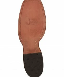 Justin Men's Mingus Walnut Western Boots - Wide Square Toe -Justin Shop 2000324415 280 P7