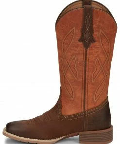 Justin Women's Breakaway Moka Western Boots - Wide Square Toe -Justin Shop 2000325078 280 P3