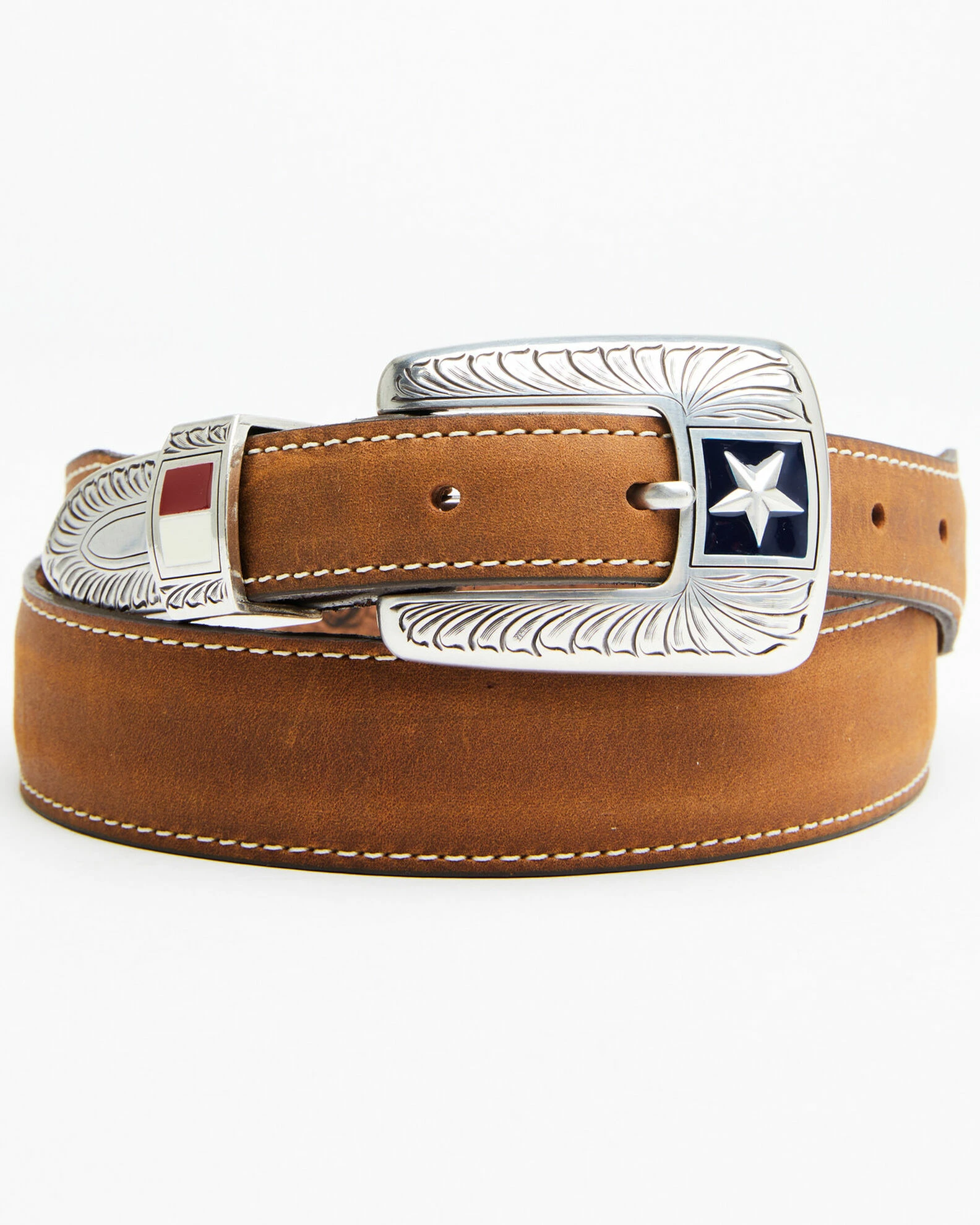 Justin Men's Texas Liberty Western Belt 3 Justin Men's Texas Liberty Western Belt