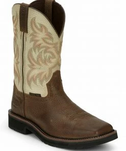 Justin Men's Driller Western Work Boots - Steel Toe