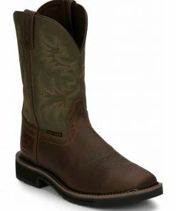 Justin Men's Driller Western Work Boots - Steel Toe