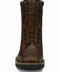 Justin Men's Pulley Lace-Up Work Boots - Steel Toe -Justin Shop 2000332455 200 P5