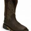 Justin Men's Joist Rustic Waterproof Western Work Boots - Composite Toe -Justin Shop 2000332465 230 P1
