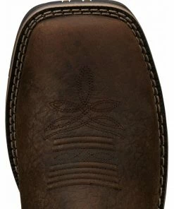 Justin Men's Fireman Brown Western Boots - Square Toe -Justin Shop 2000334474 200 P6