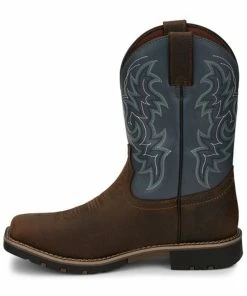 Justin Men's Waterproof Western Work Boots - Soft Toe -Justin Shop 2000334475 240 P3