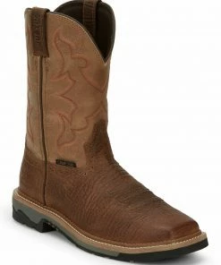 Justin Men's Carbide Western Work Boots - Composite Toe Brown 17 Justin Men's Carbide Western Work Boots - Composite Toe Brown -Justin Shop 2000334476 200 P1 1