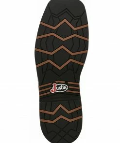 Justin Men's Carbide Western Work Boots - Soft Toe Brown -Justin Shop 2000334480 200 P7