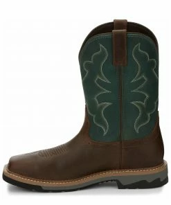 Justin Men's Carbide Waterproof Western Work Boots - Composite Toe Brown 12 Justin Men's Carbide Waterproof Western Work Boots - Composite Toe Brown -Justin Shop 2000334481 200 P3