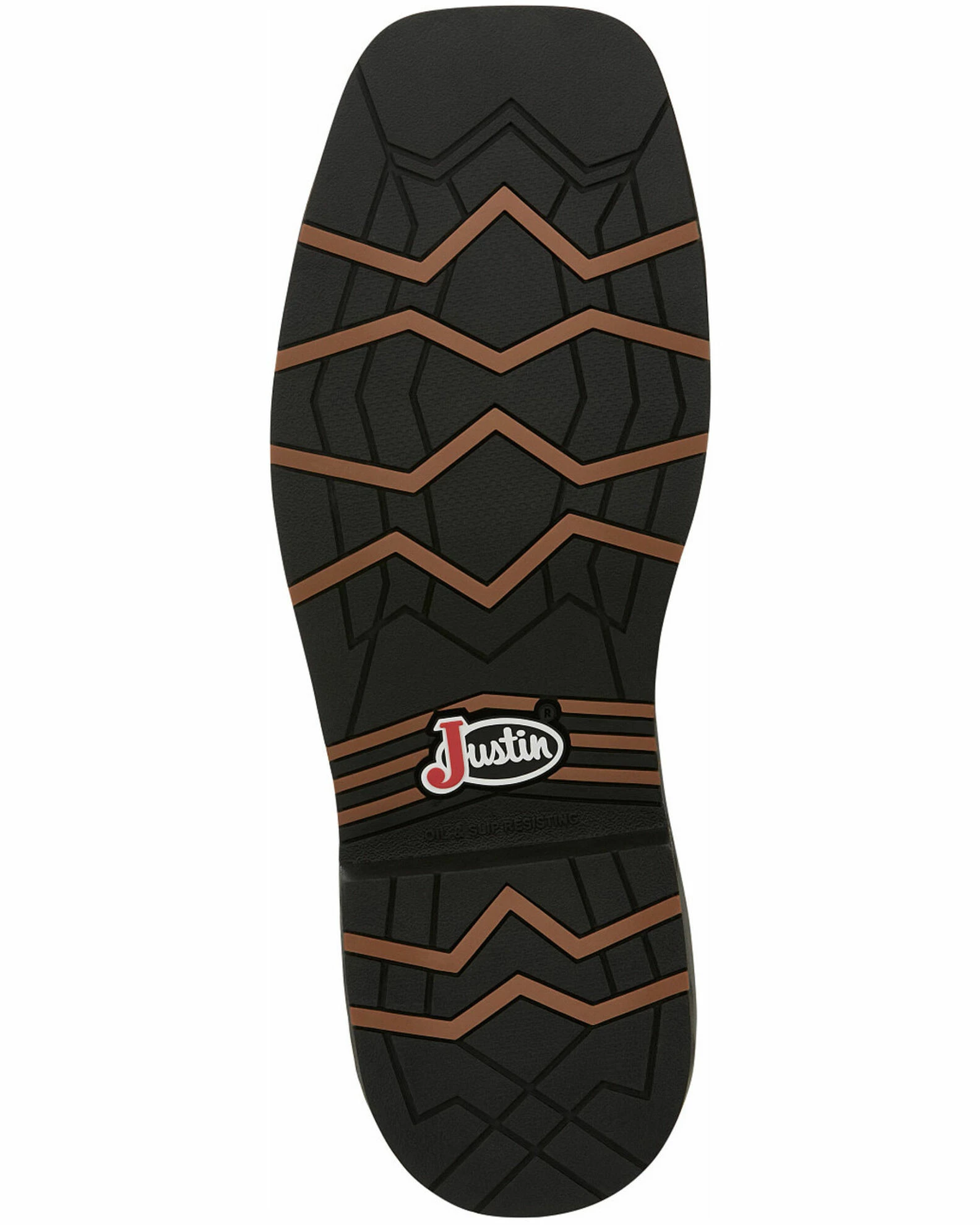 Justin Men's Carbide Waterproof Western Work Boots - Composite Toe Brown 9 Justin Men's Carbide Waterproof Western Work Boots - Composite Toe Brown - Image 7