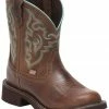 Justin Women's Gemma Brown Western Boots - Round Toe