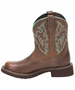 Justin Women's Gemma Brown Western Boots - Round Toe -Justin Shop 2000335057 201 P3