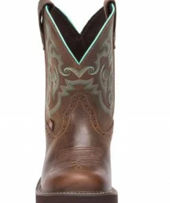 Justin Women's Gemma Brown Western Boots - Round Toe -Justin Shop 2000335057 201 P4