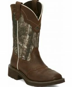 Justin Women's Raya Western Boots - Wide Square Toe