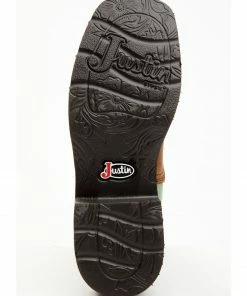 Justin Women's Raya Turquoise Western Boots - Square Toe -Justin Shop 2000335059 200 P7