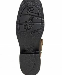 Justin Women's Mandra Chocolate Western Boots - Wide Square Toe -Justin Shop 2000335061 240 P7