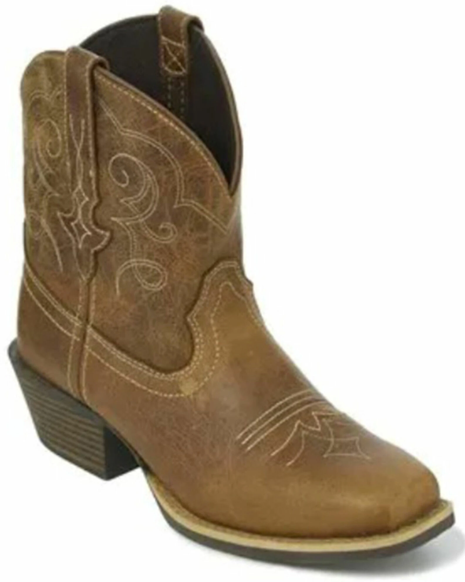 Justin Women's Chellie Western Booties - Square Toe 3 Justin Women's Chellie Western Booties - Square Toe